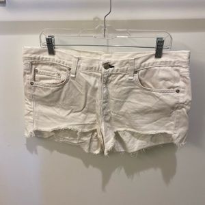 Rag and bone raw hem denim shorts